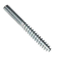 HNGRSTL010C032ZP #10-24 X 2" Hanger Bolt, Carbon Steel, Zinc